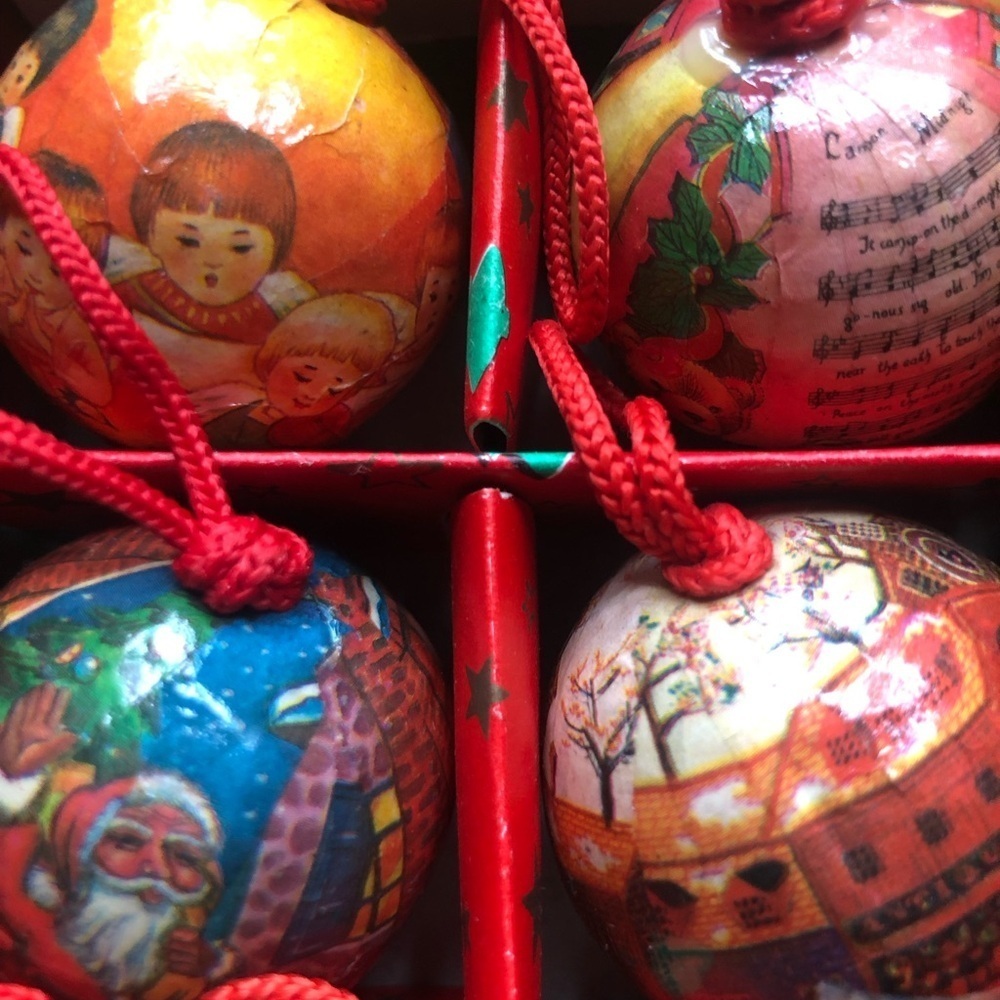 Vintage Christmas Ornament Set - Picture 2 of 10